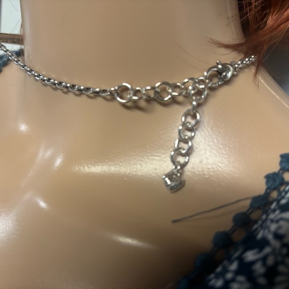 ❤️Brighton Ananita Crystal Silver Scroll Necklace - Picture 4 of 5